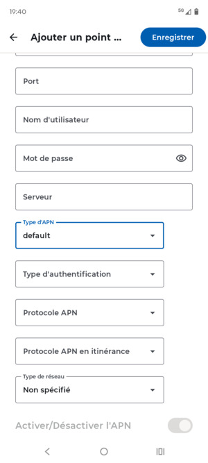 Sélectionnez Enregistrer