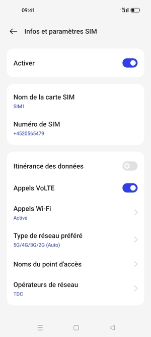 Pour changer de réseau en cas de problèmes de réseau, sélectionnez Opérateurs de réseau