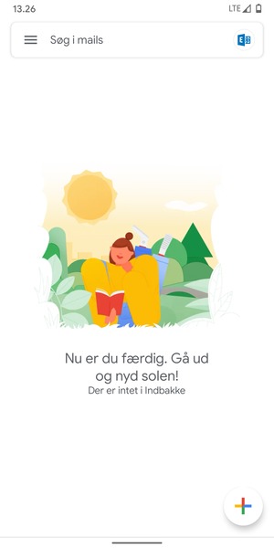 Din konto er klar til brug