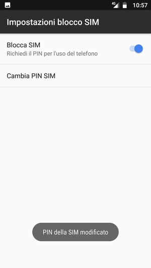 Il tuo PIN della SIM è stato modificato