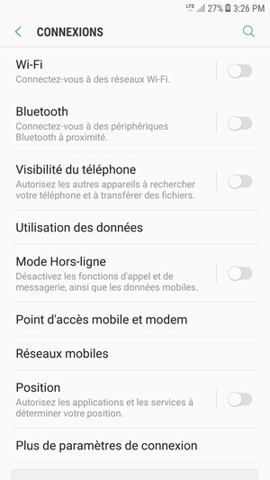 Sélectionnez Réseaux mobiles