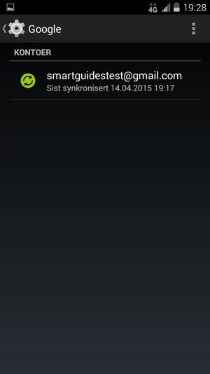 Velg kontoen din