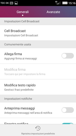 Seleziona Avanzate