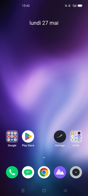 Sélectionnez le bouton Applications récentes