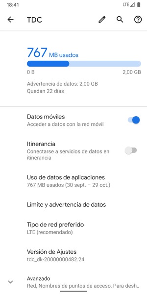 Seleccione Tipo de red preferido