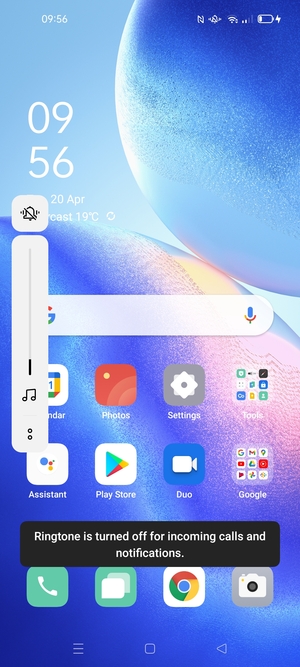 Select Mute to change to sound mode again