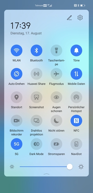 Schalten Sie WLAN und Bluetooth aus