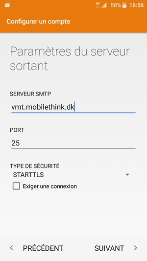 Décochez la case Exiger une connexion et sélectionnez SUIVANT