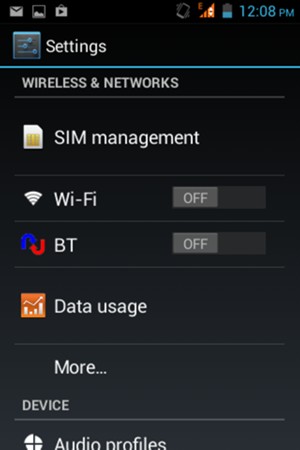 Select Wi-Fi