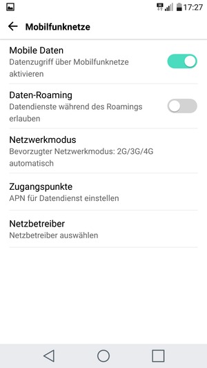 Wählen Sie Zugangspunkte