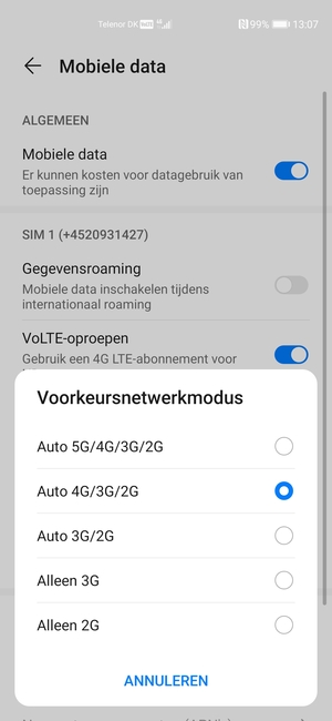 Selecteer uw voorkeursoptie