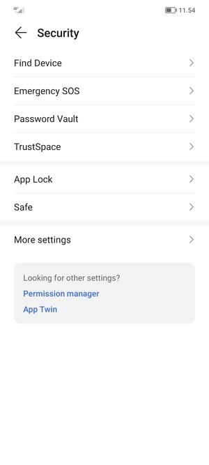 Select More settings
