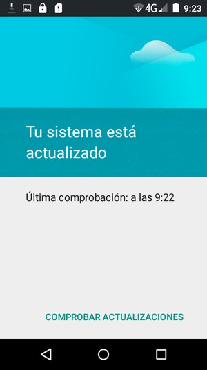 Seleccione Comprobar actualizaciones / Comprobar ahora