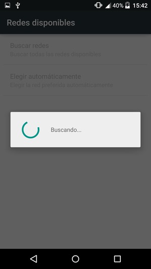 Espere a que la búsqueda termine