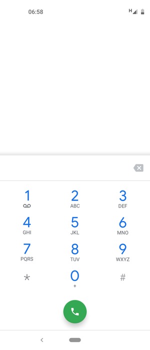 Press and hold the number 1