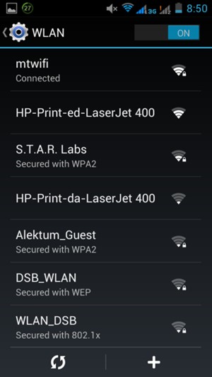 You are now connected to the Wi-Fi network