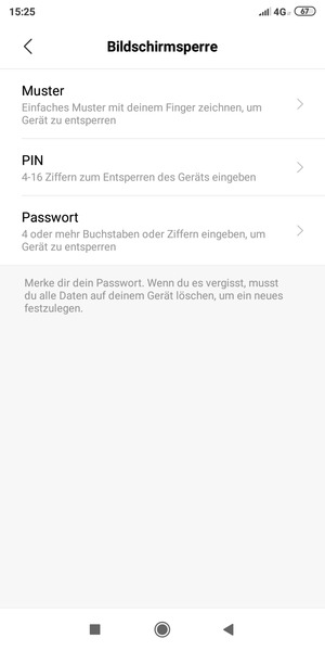 Wählen Sie Muster