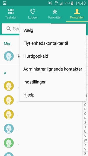 Vælg Indstillinger