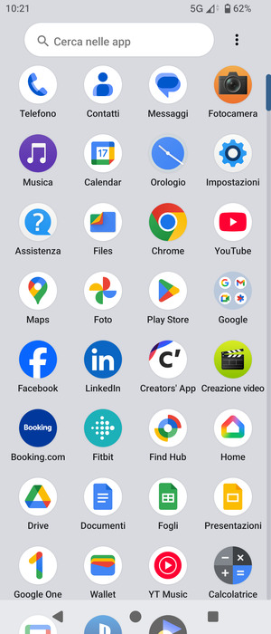 Seleziona Impostazioni