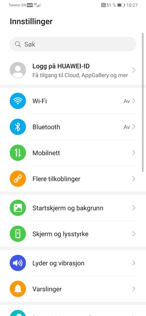 Velg Wi-Fi