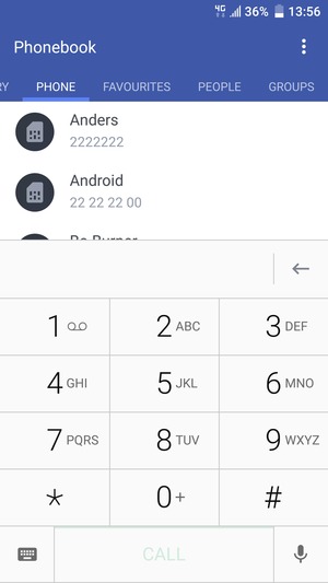 Press and hold the number 1