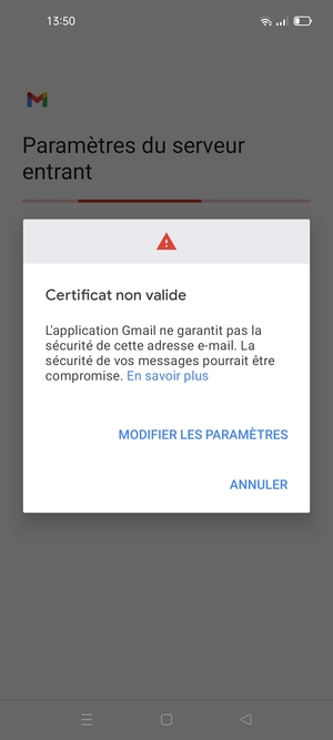 Sélectionnez MODIFIER LES PARAMÈTRES