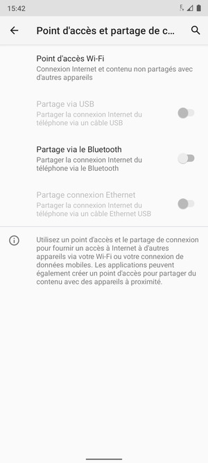 Sélectionnez Point d'accès Wi-Fi