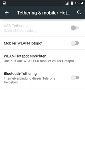 Wählen Sie WLAN-Hotspot einrichten
