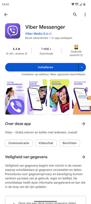Selecteer Installeren