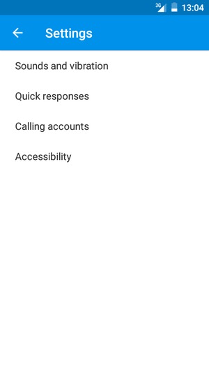 Select Calling accounts