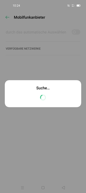 Warten Sie, bis die Suche abgeschlossen ist