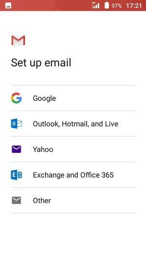Select Outlook, Hotmail and Live