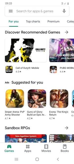 Select the Search bar