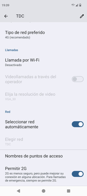 Desplácese y seleccione Nombres de puntos de acceso