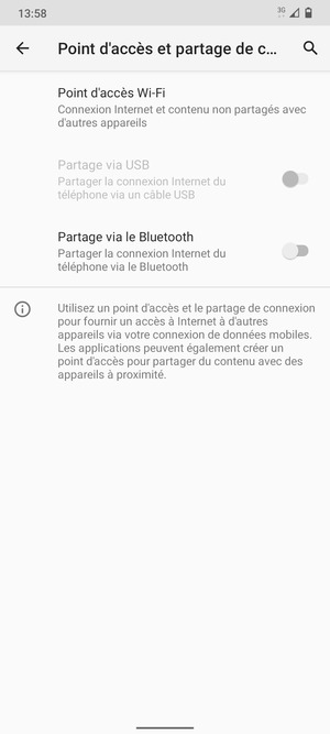 Sélectionnez Point d'accès Wi-Fi
