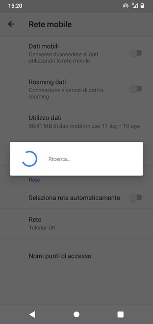 Attendi il completamento della ricerca