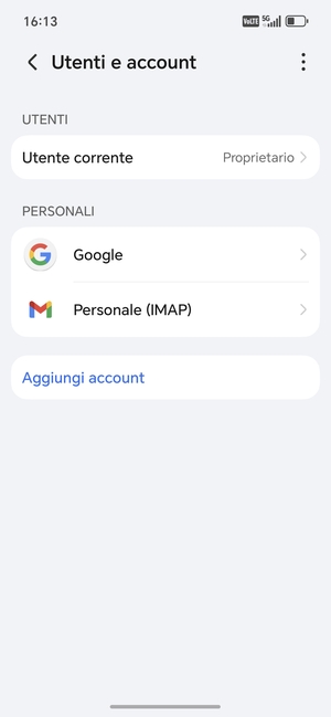 Seleziona Google