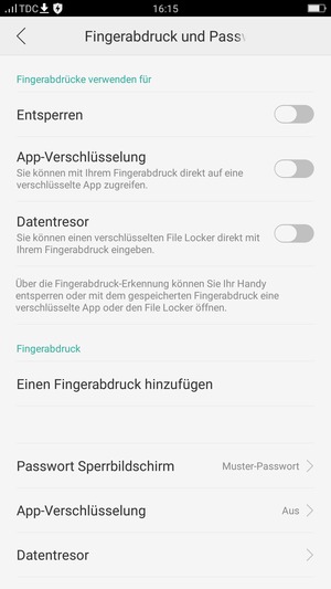 Ihr Handy ist jetzt mit einer Bildschirmsperre gesichert
