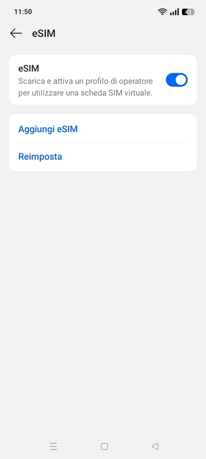 Seleziona Aggiungi eSIM