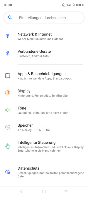 Wählen Sie Netzwerk & Internet