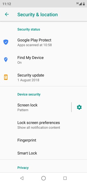 Your phone is now secure with a screen lock
