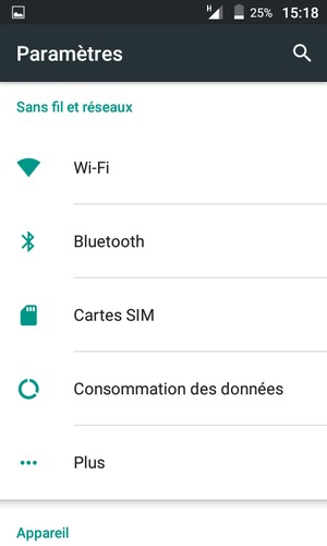 Sélectionnez Plus