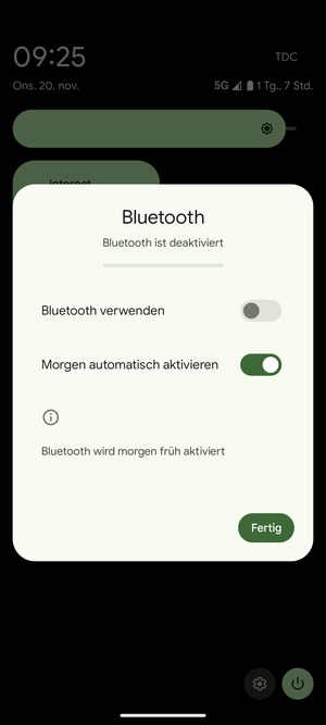Wählen Sie Fertig