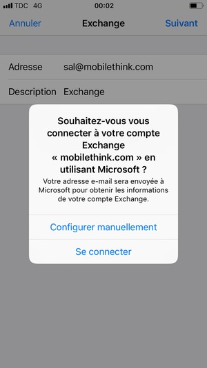 Sélectionnez Configurer manuellement
