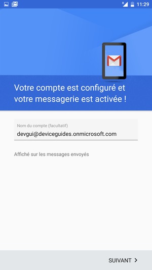 Donnez un nom à votre compte et sélectionnez SUIVANT