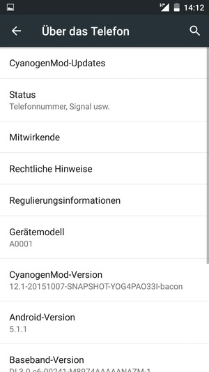 Wählen Sie CyanogenMod-Updates