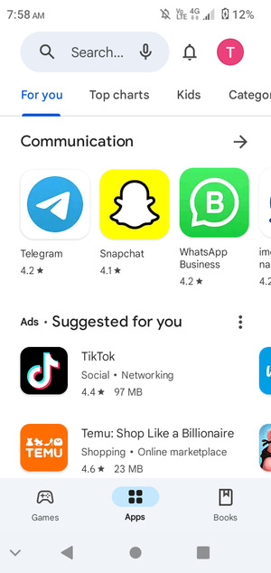 Select the Search bar