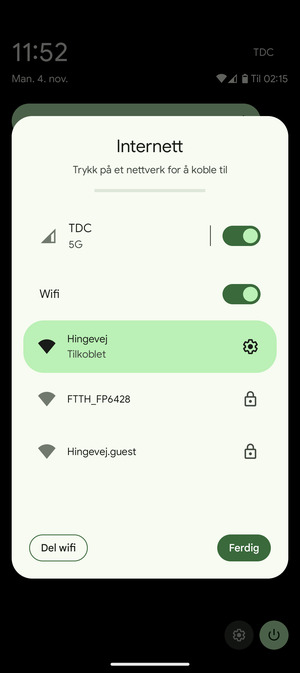 Slå av Wifi