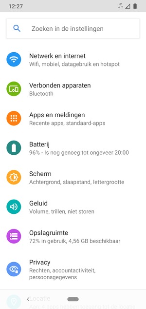Selecteer Netwerk en internet