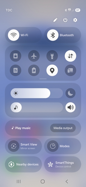 Adjust brightness to the required level